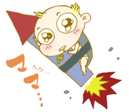 Octopus and a baby sticker #4125601