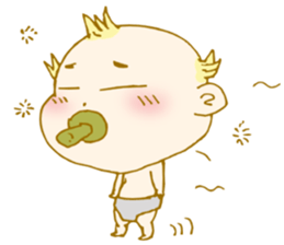 Octopus and a baby sticker #4125603