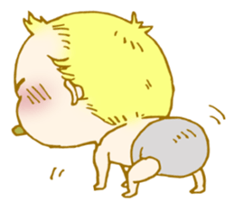 Octopus and a baby sticker #4125604