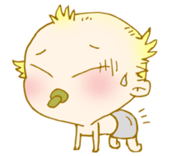 Octopus and a baby sticker #4125606