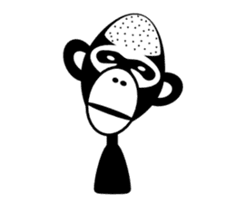 Rare chimpanzee 3rd sticker #4126974