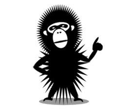 Rare chimpanzee 4th sticker #4127265