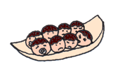 Japanese Octopus Dumplings TAKOYAKI sticker #4127613