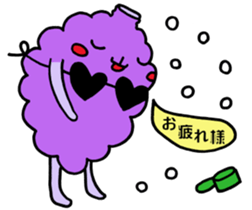 Grape candy "Bu~u" sticker #4128079