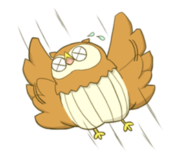 Owl and child owl sticker #4128171