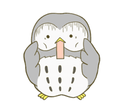 Owl and child owl sticker #4128172