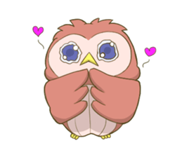 Owl and child owl sticker #4128173