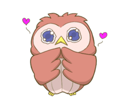 Owl and child owl sticker #4128173