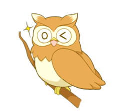 Owl and child owl sticker #4128176