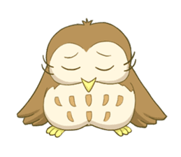 Owl and child owl sticker #4128177