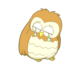 Owl and child owl sticker #4128178