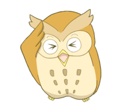 Owl and child owl sticker #4128179