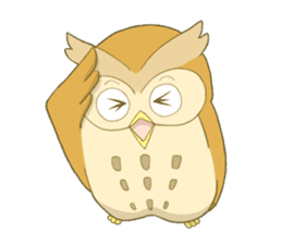 Owl and child owl sticker #4128179
