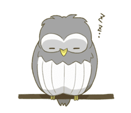 Owl and child owl sticker #4128180
