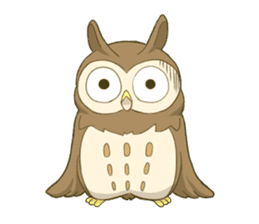 Owl and child owl sticker #4128181