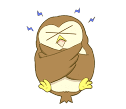 Owl and child owl sticker #4128183