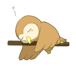 Owl and child owl sticker #4128184