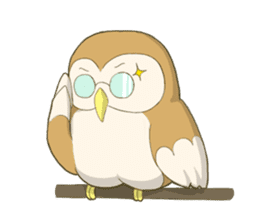 Owl and child owl sticker #4128187