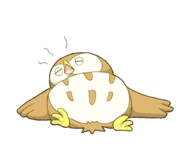 Owl and child owl sticker #4128189