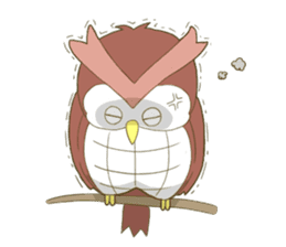 Owl and child owl sticker #4128194
