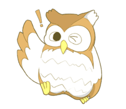Owl and child owl sticker #4128195