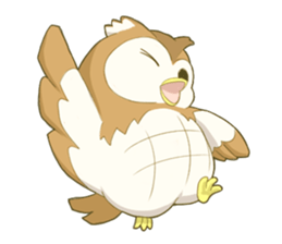 Owl and child owl sticker #4128196