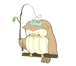 Owl and child owl sticker #4128198