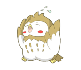 Owl and child owl sticker #4128199
