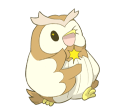 Owl and child owl sticker #4128200