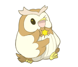 Owl and child owl sticker #4128200