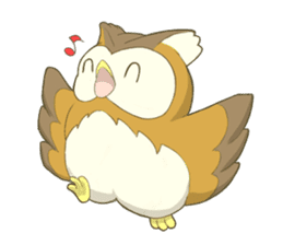 Owl and child owl sticker #4128201