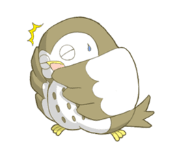 Owl and child owl sticker #4128204