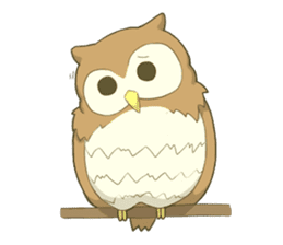 Owl and child owl sticker #4128207