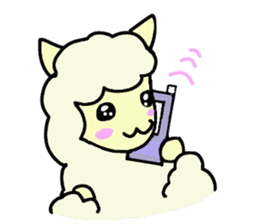 Fluffy... alpaca sticker #4128296