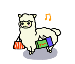 Fluffy... alpaca sticker #4128308