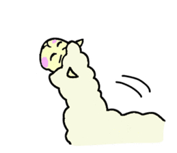 Fluffy... alpaca sticker #4128314