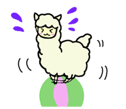 Fluffy... alpaca sticker #4128318