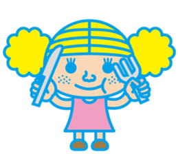 pretty girl Emily-chan sticker #4128501