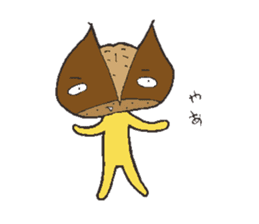 Chestnut man sticker #4128586