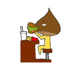 Chestnut man sticker #4128587