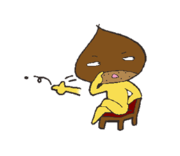 Chestnut man sticker #4128592