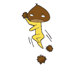 Chestnut man sticker #4128596