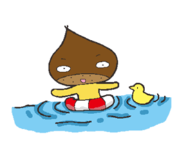 Chestnut man sticker #4128600