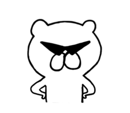 I met a bear.3 sticker #4128783