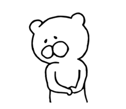 I met a bear.3 sticker #4128795