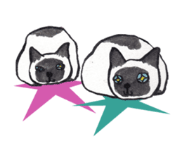 MY CATS YUZU&MOMO sticker #4128936