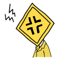 traffic sign friends sticker #4129256