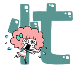 kawaii mascots with KANJI sticker #4129458