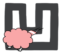 kawaii mascots with KANJI sticker #4129472