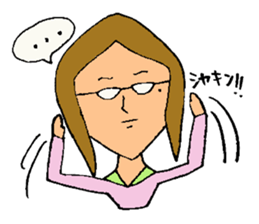 Fiery zeal girl sticker #4129540